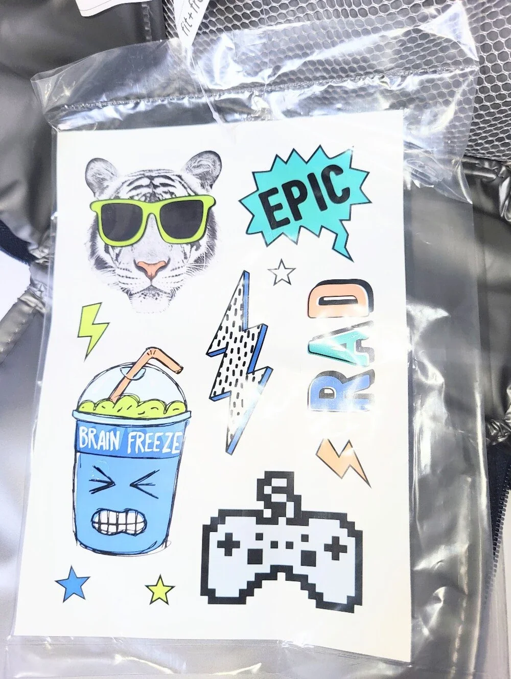 NWT DIY Sticker Lunch Box Fit + Fresh Hayden Insulated School Lunch Bag 4 Piece